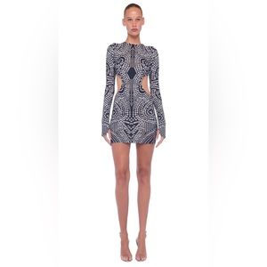 Norma Kamali Mini Cut Out Dress